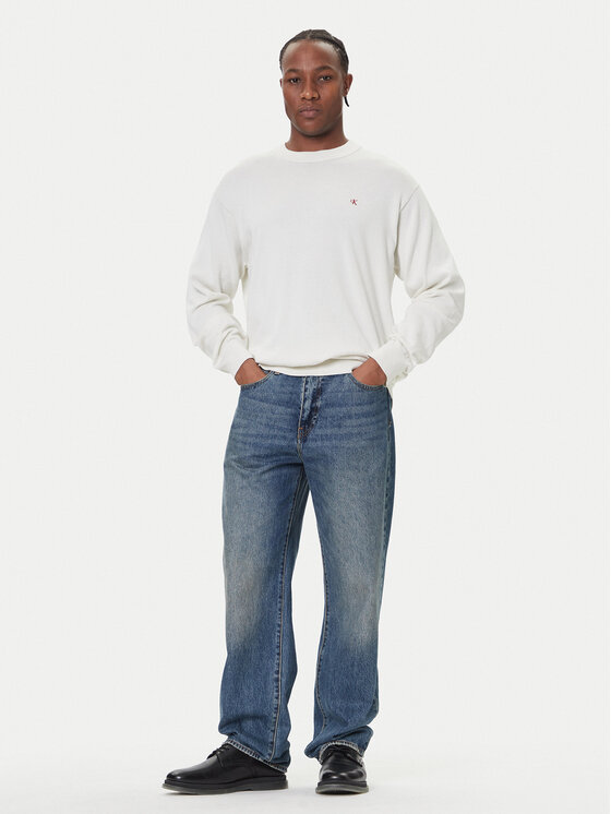 Calvin Klein Jeans Calvin Klein Jeans Sweter LV04RC309G Écru Regular Fit