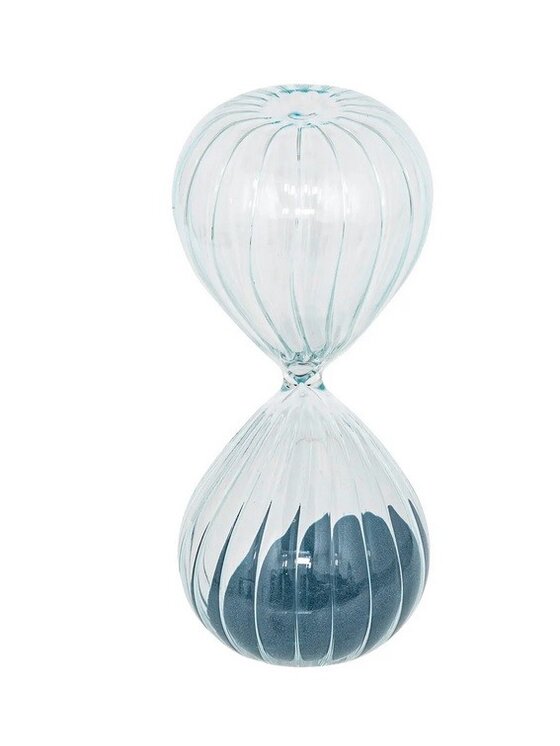 MIAhome MIAhome Figurka Klepsydra na podstawce kpl. 3 szt. Sabia Niebieski