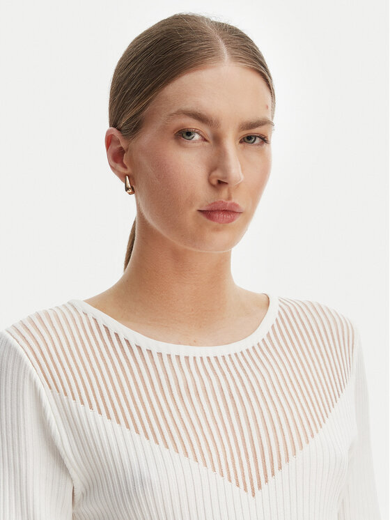 Rinascimento Rinascimento Blūze CFM0012240003 Balts Slim Fit