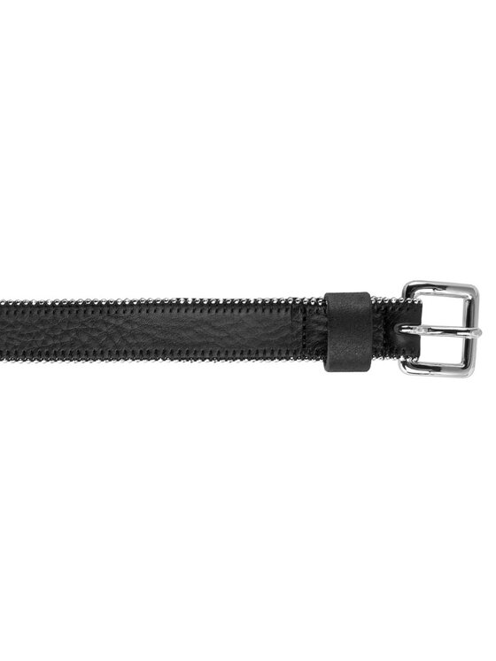 Tommy Hilfiger Tommy Hilfiger Dámský pásek Zipper Belt 2.5 AW0AW03807 80 Černá