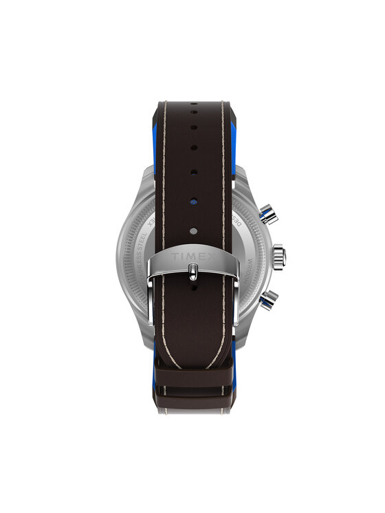 Timex Timex Ročna ura Fly Back Chronograph x Pan Am® TW2W97200 Rjava