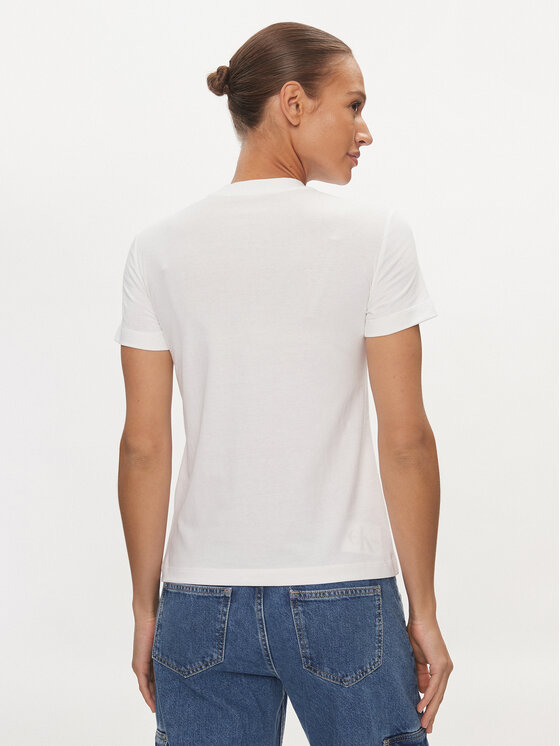 Calvin Klein Jeans Calvin Klein Jeans Marškinėliai Institutional J20J223222 Balta Regular Fit