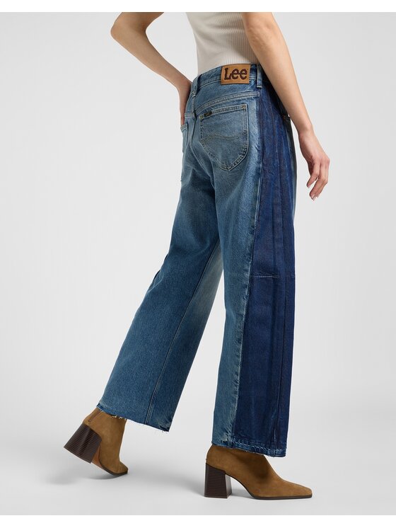 Lee Lee Jeansy Rider Blissful Blue Niebieski Bootcut Fit