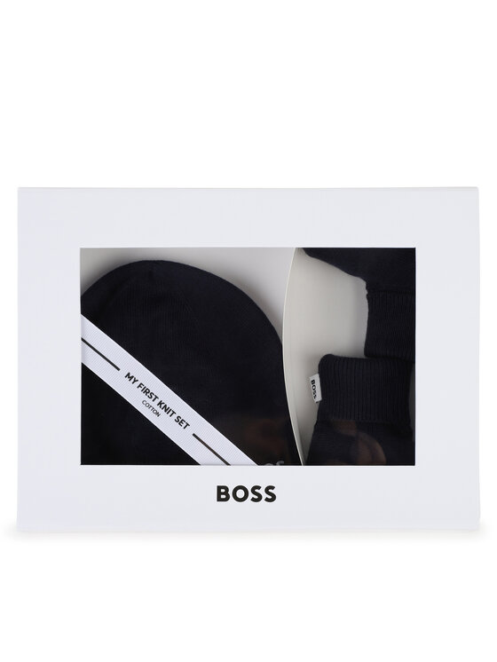 BOSS Boss Set kapa i čarape J51633 Tamnoplava