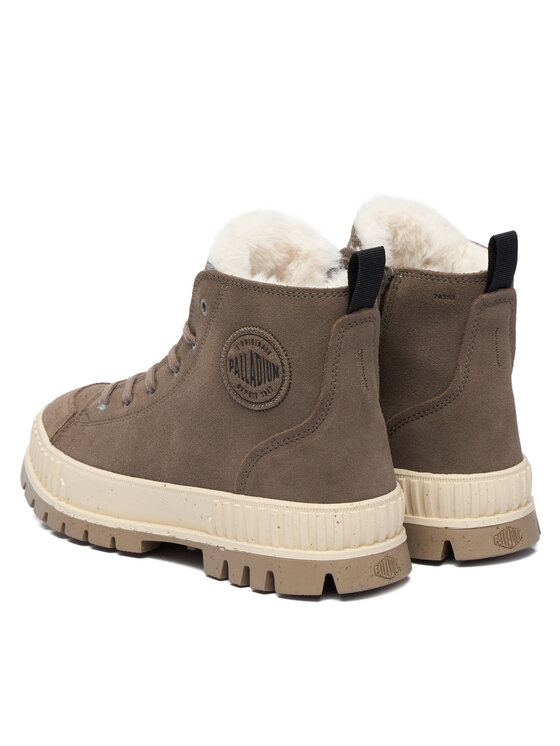 Palladium Palladium Schnürstiefeletten Pallashock Zip Warm 74353-281-M Grau