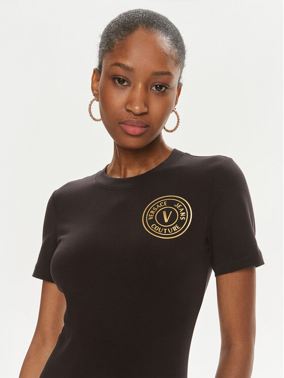 Versace Jeans Couture Versace Jeans Couture Každodenné šaty 76HAOT02 Čierna Slim Fit