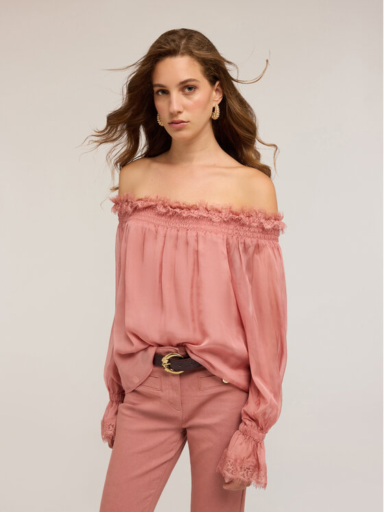 Motivi Motivi Blusa 2793W000734N006 Rosa Boxy Fit