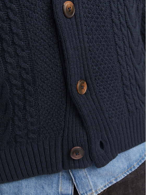 Jack & Jones Jack & Jones Kardiganas Craig 12258484 Tamsiai mėlyna Regular Fit