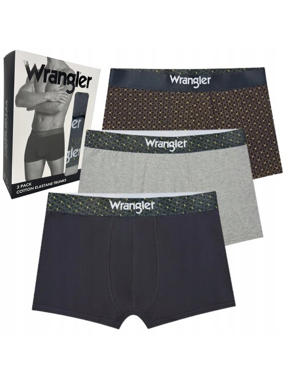 Wrangler Wrangler Bokserki Winchell 3 Pack Cotton Elastane Trunks Kolorowy