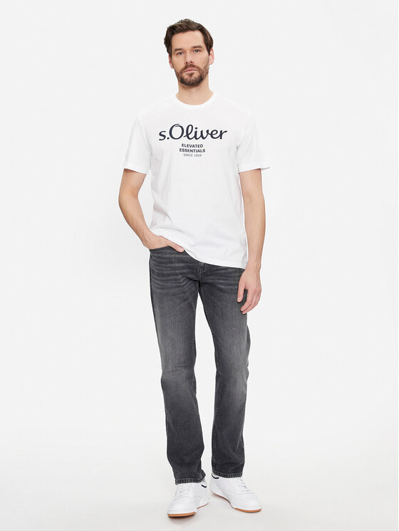 s.Oliver s.Oliver Marškinėliai 2139909 Balta Regular Fit