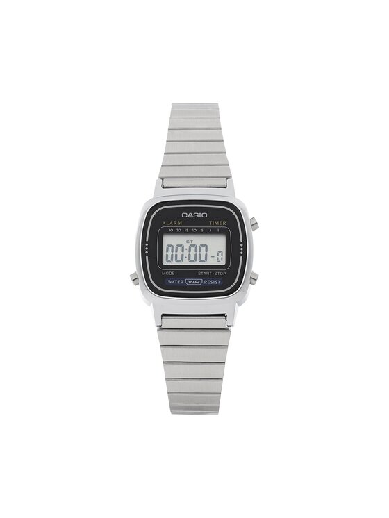 Casio Zegarek Vintage LA670WEA-1EF Srebrny