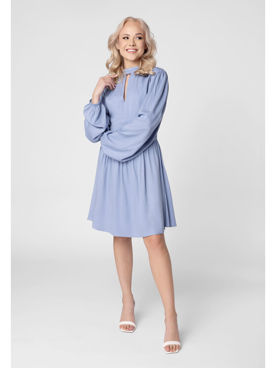 LAURELLA LAURELLA Letní šaty Laurella 4VA017801 Modrá Regular Fit
