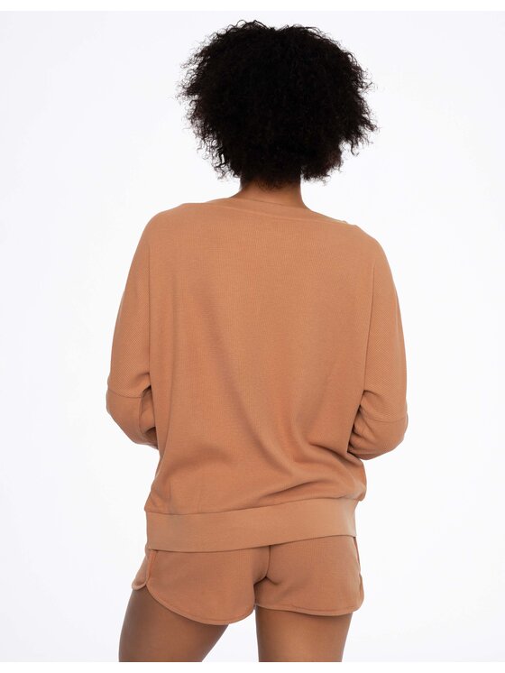 Esotiq Esotiq Piżama 41249-88X Brązowy Regular Fit