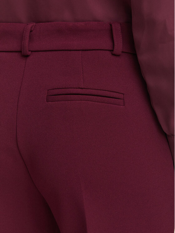 Rinascimento Rinascimento Pantaloni din material CFC0131085003 Vișiniu Regular Fit