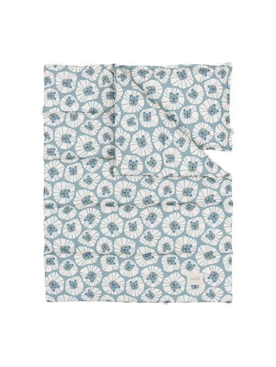 Malomi Malomi Komplet pościeli bedding_set_denim_lions Niebieski