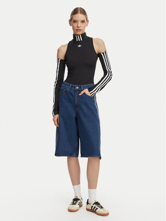 adidas adidas Pantaloni scurți de blugi Firebird Jorts KD2915 Albastru Oversize
