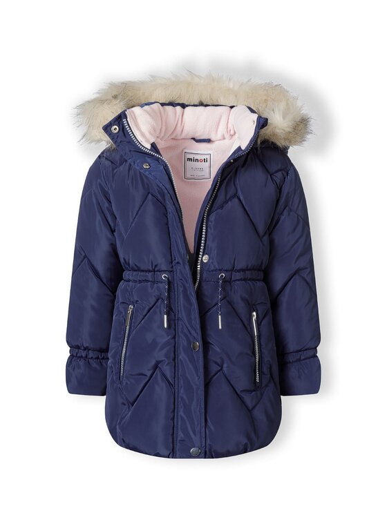 minoti minoti Kurtka zimowa 32COAT172 Granatowy Longline Fit