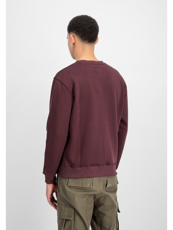 Alpha Industries Alpha Industries Bluza Basic Small Logo Sweatshirt Czerwony Regular Fit