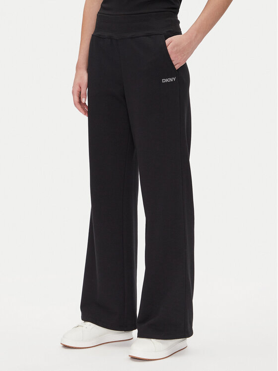 DKNY Sport DKNY Sport Spodnji del trenirke DP5P3601 Črna Regular Fit