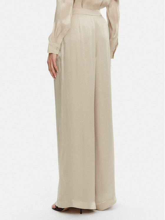 MICHAEL Michael Kors MICHAEL Michael Kors Palazzo kalhoty MS430638BB Béžová Wide Leg