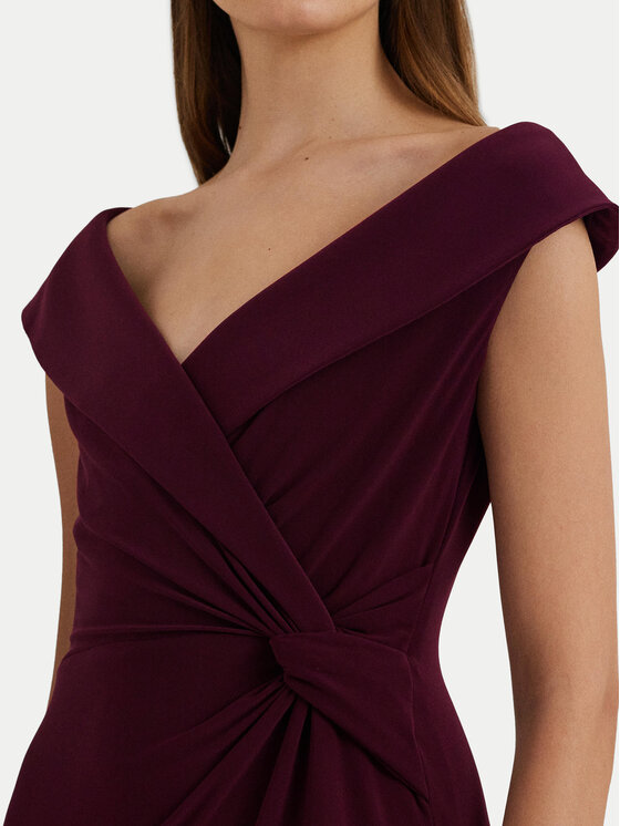 LAUREN RALPH LAUREN LAUREN RALPH LAUREN Večernja haljina 253863940018 Tamnocrvena Slim Fit
