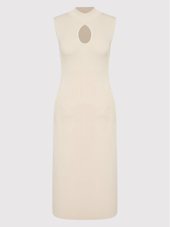 Guess Guess Плетена рокля Marion W2YK63 Z2U00 Бежов Slim Fit