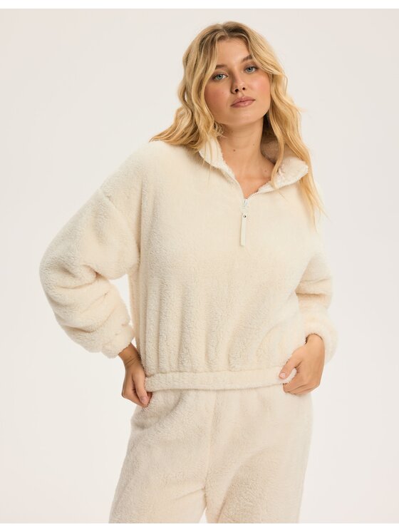 Esotiq Esotiq Bluza 44021 Biały Regular Fit