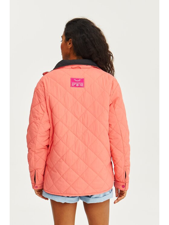 NAOKO NAOKO Bunda pro přechodné období Poppy Pink Thunder Růžová Regular Fit