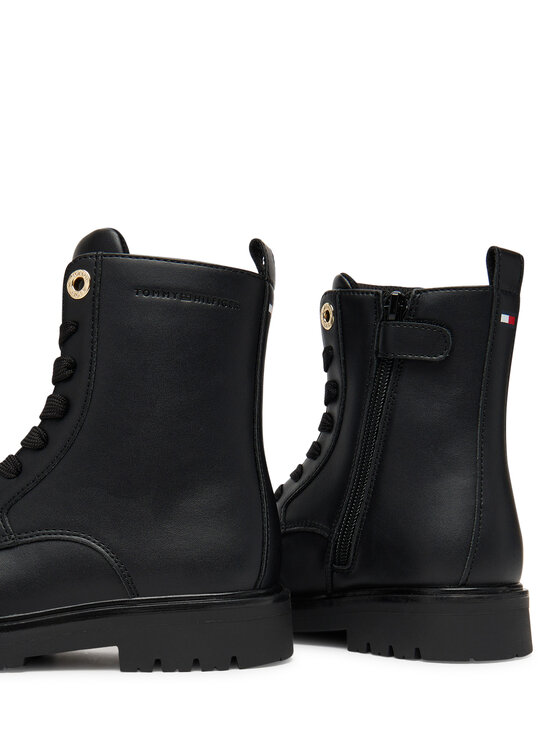 Tommy Hilfiger Tommy Hilfiger Trapery Lace-Up Bootie T3A5-34012-1355 S Czarny