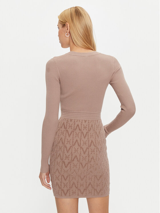 Marciano Guess Marciano Guess Плетена рокля 4BGK91 5661Z Кафяв Slim Fit