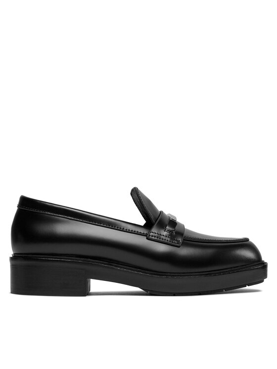 calvin klein chunky loafers rubber sole loafer w/hw hw0hw02006 noir