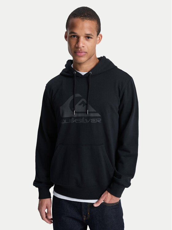 Quiksilver Quiksilver Суитшърт Comp Logo EQYFT05053 Черен Regular Fit