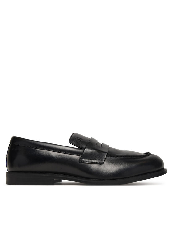 Calvin Klein Calvin Klein Īsi apavi Ess Rubber Penny Loafer Pol Lth HM0HM02025 Melns