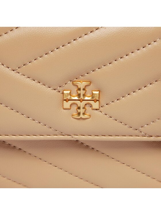 Tory Burch Tory Burch Kabelka Kira Chevron Mini Top Handle Chain Wallet 152356 Béžová