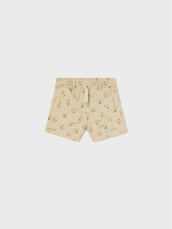 Mayoral Mayoral Шорти от плат 1286 Бежов Regular Fit