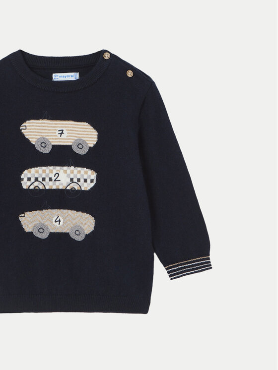 Mayoral Mayoral Sweter 2313 Granatowy Regular Fit