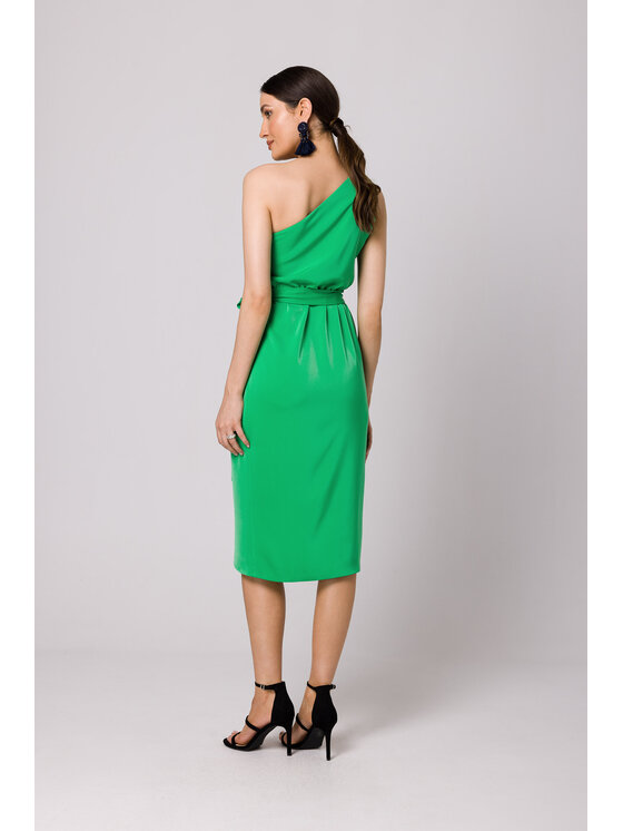 Makover Makover Vestito da giorno K160 Verde Regular Fit
