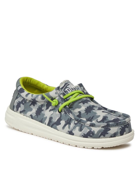 Hey Dude Hey Dude Мокасини Wally Youth Camodino 40043-425 Сив