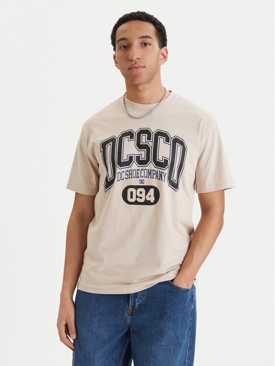 DC Shoes DC Shoes Tricou Elective EDYZT04361 Bej Regular Fit