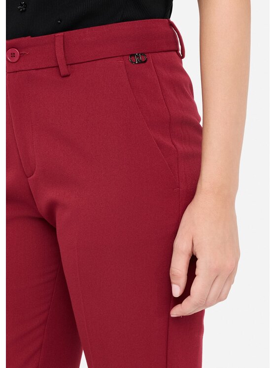 Liu Jo Liu Jo Pantaloni di tessuto MF5136TS22491650 Rosso Regular Fit