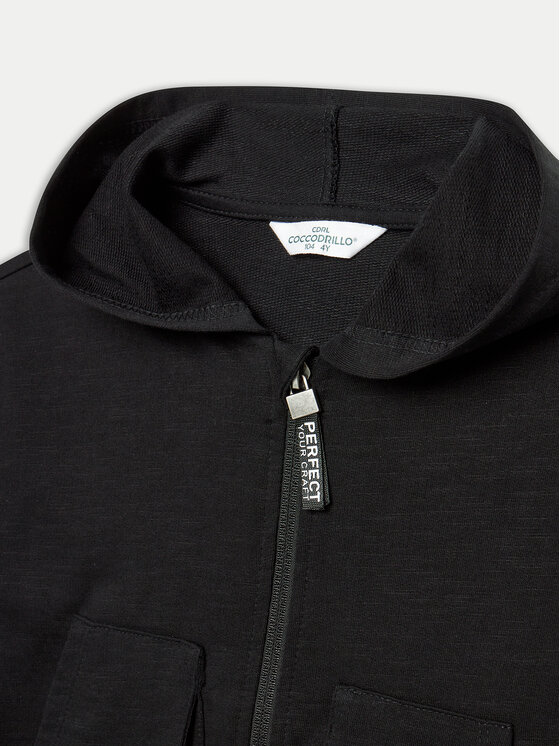 Coccodrillo Coccodrillo Felpa ZC4132402VBA Nero Regular Fit