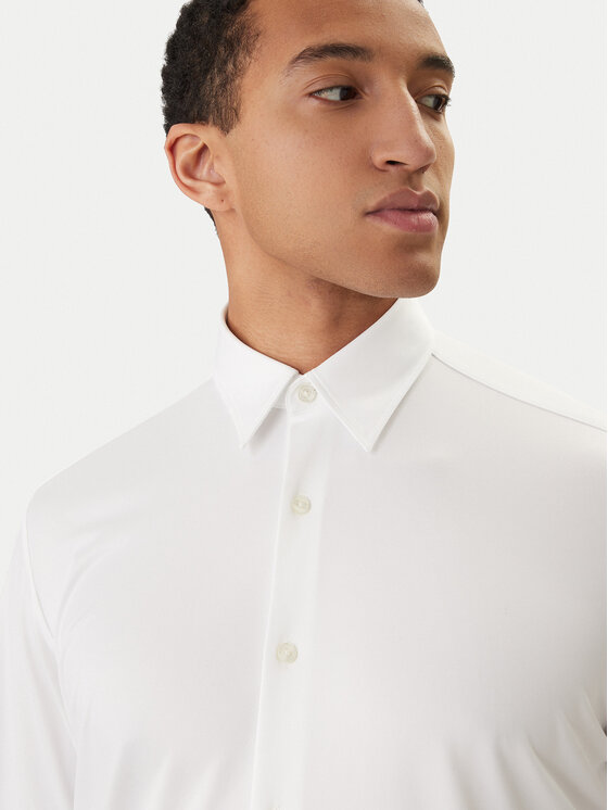 BOSS BOSS Marškiniai P-Liam 50556672 Balta Regular Fit