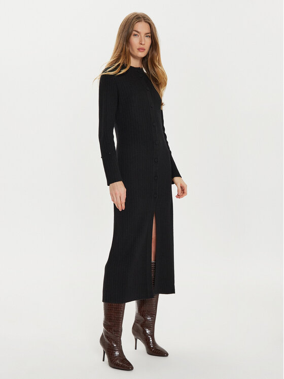 TWINSET TWINSET Pletena jopica 242TT3430 Črna Slim Fit