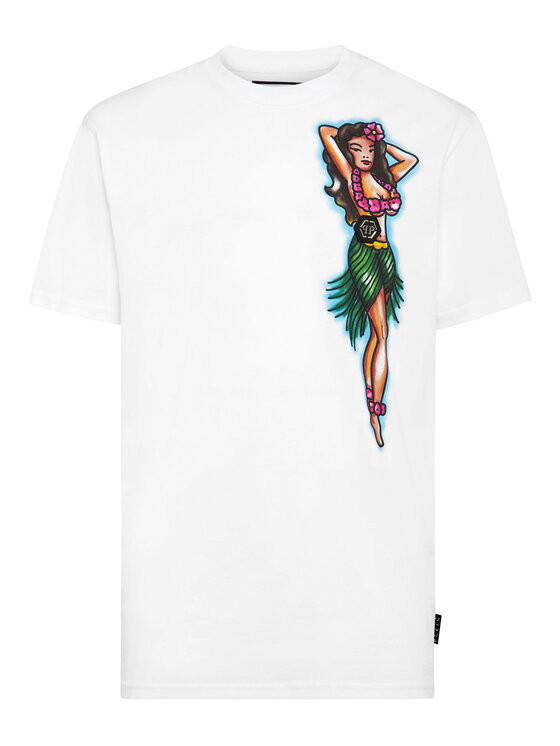 PHILIPP PLEIN PHILIPP PLEIN T-Shirt 1725 Bílá Regular Fit