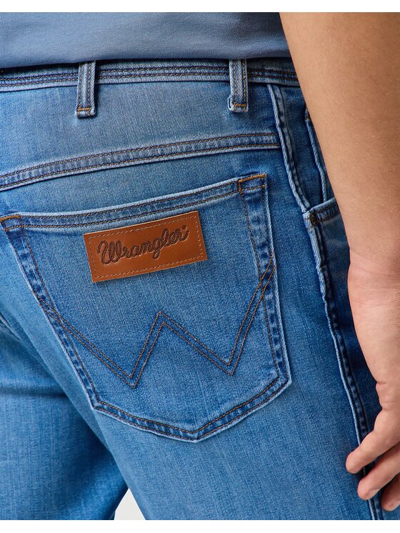 Wrangler Wrangler Jeansy TEXAS SLIM Niebieski Slim Fit
