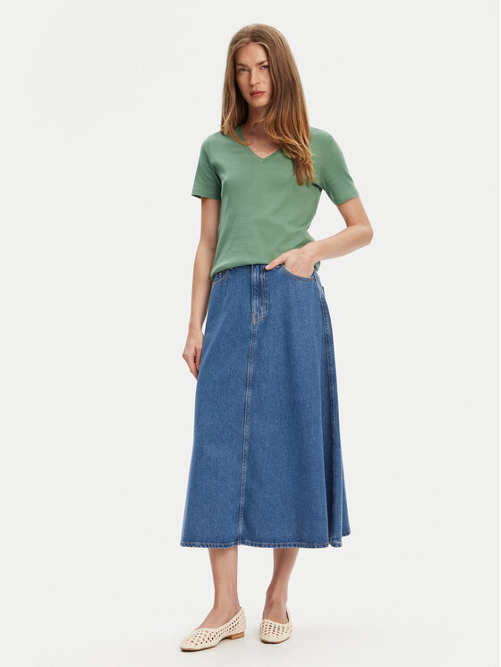 United Colors Of Benetton United Colors Of Benetton Farmer szoknya 43C8D004K Kék Regular Fit