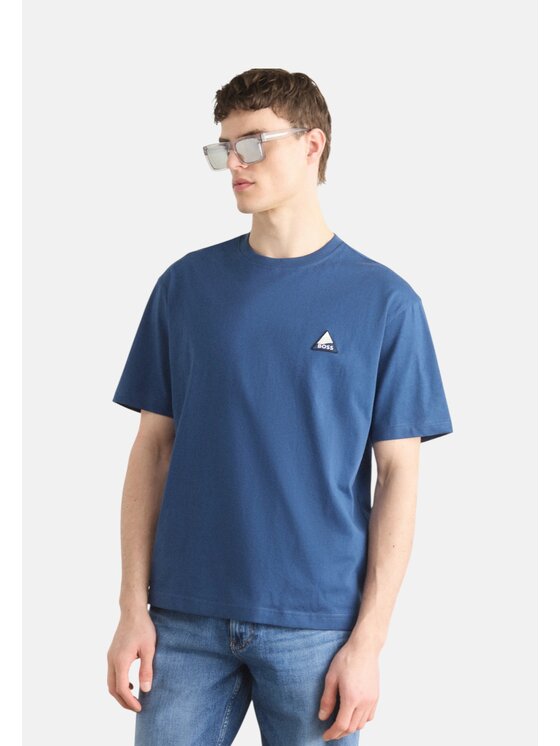 BOSS BOSS T-shirt q-roa-35441 Blu Regular Fit
