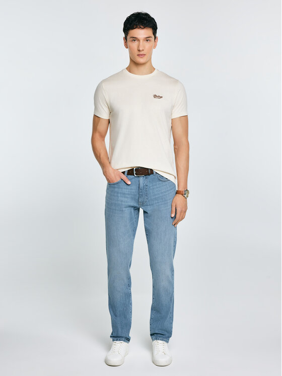 BIG STAR BIG STAR T-Shirt SERER Kremowy Basic Fit