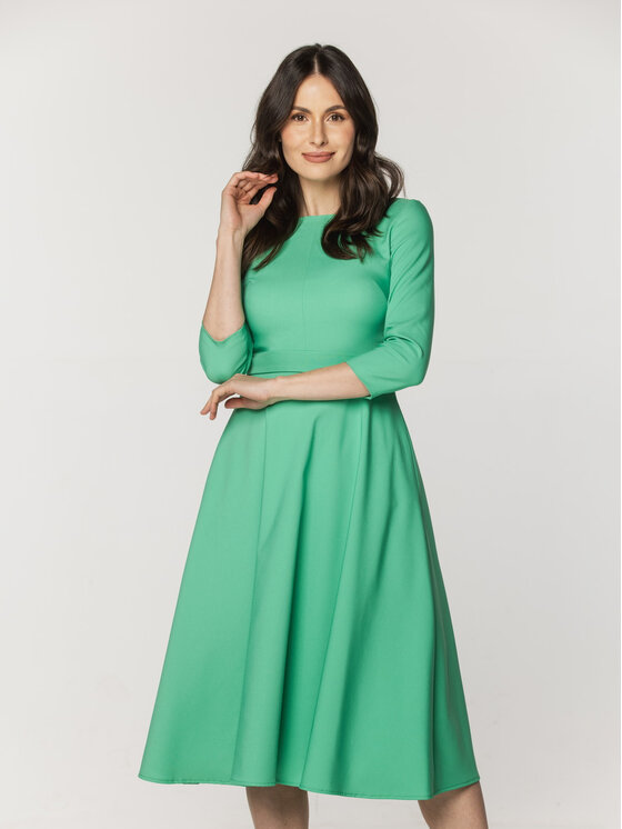 Willsoor Willsoor Sukienka koktajlowa 67346/1 Zielony A-Line Fit