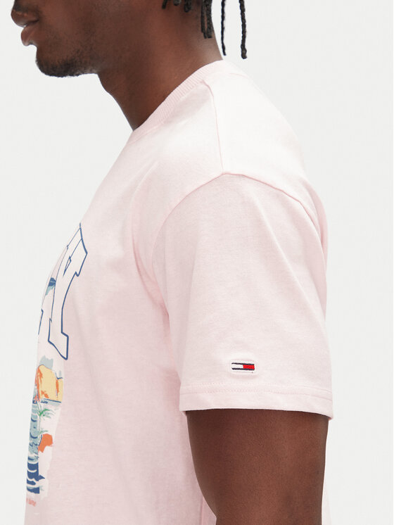 Tommy Jeans Tommy Jeans T-shirt Arch Sailing DM0DM21867 Ružičasta Relaxed Fit